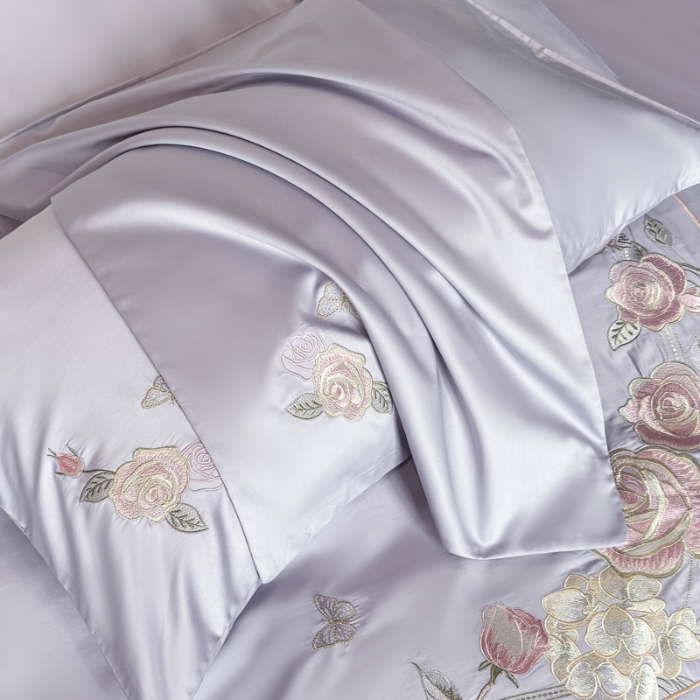 91家纺网 家纺一手货源 找家纺 （总）2026新款全棉纯棉长绒棉刺绣绣花四件套-庄园