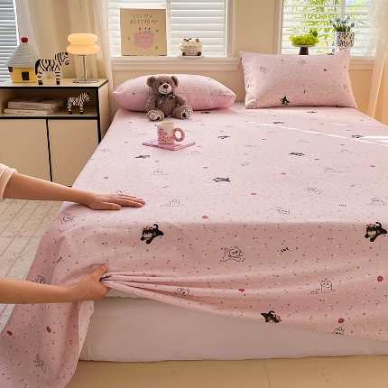 91家纺网 家纺一手货源 找家纺 （总）2026春夏新款全棉印花四件套单品系列-单床单