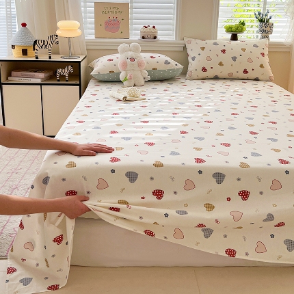 91家纺网 家纺一手货源 找家纺 （总）2026春夏新款全棉印花四件套单品系列-单床单