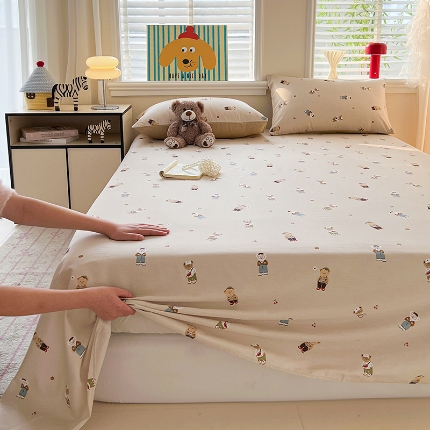 91家纺网 家纺一手货源 找家纺 （总）2026春夏新款全棉印花四件套单品系列-单床单