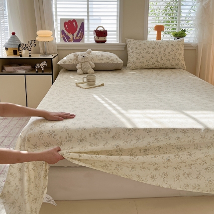 91家纺网 家纺一手货源 找家纺 （总）2026春夏新款全棉印花四件套单品系列-单床单