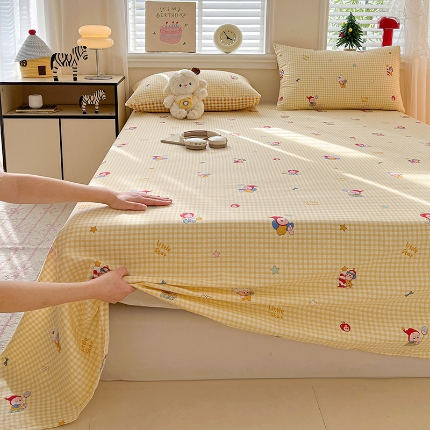 91家纺网 家纺一手货源 找家纺 （总）2026春夏新款全棉印花四件套单品系列-单床单