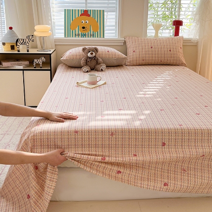 91家纺网 家纺一手货源 找家纺 （总）2026春夏新款全棉印花四件套单品系列-单床单