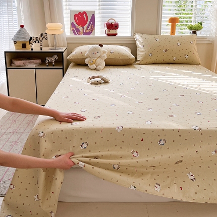 91家纺网 家纺一手货源 找家纺 （总）2026春夏新款全棉印花四件套单品系列-单床单