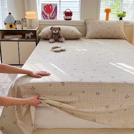 91家纺网 家纺一手货源 找家纺 （总）2026春夏新款全棉印花四件套单品系列-单床单