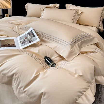 （总）星蕴家纺 2026新款贡缎长绒棉纯棉四件套-简爱