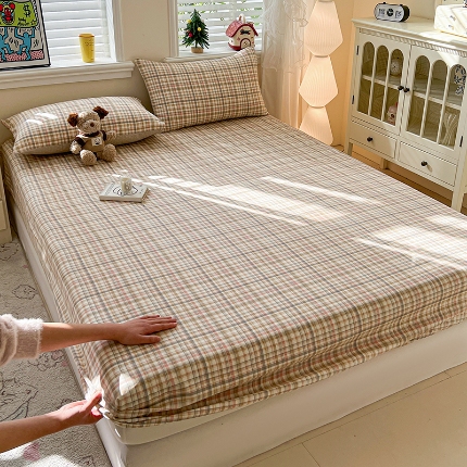 91家纺网 家纺一手货源 找家纺 （总）2026春夏新款全棉印花四件套单品系列-单床笠