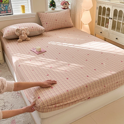 91家纺网 家纺一手货源 找家纺 （总）2026春夏新款全棉印花四件套单品系列-单床笠