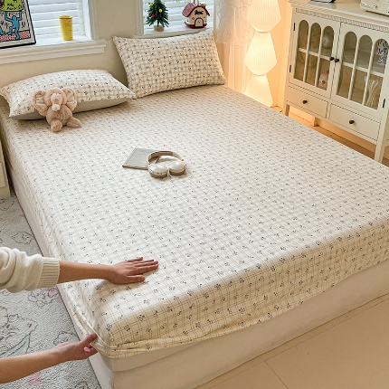 91家纺网 家纺一手货源 找家纺 （总）2026春夏新款全棉印花四件套单品系列-单床笠