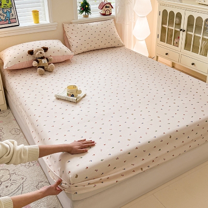 91家纺网 家纺一手货源 找家纺 （总）2026春夏新款全棉印花四件套单品系列-单床笠