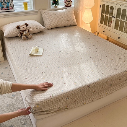 91家纺网 家纺一手货源 找家纺 （总）2026春夏新款全棉印花四件套单品系列-单床笠