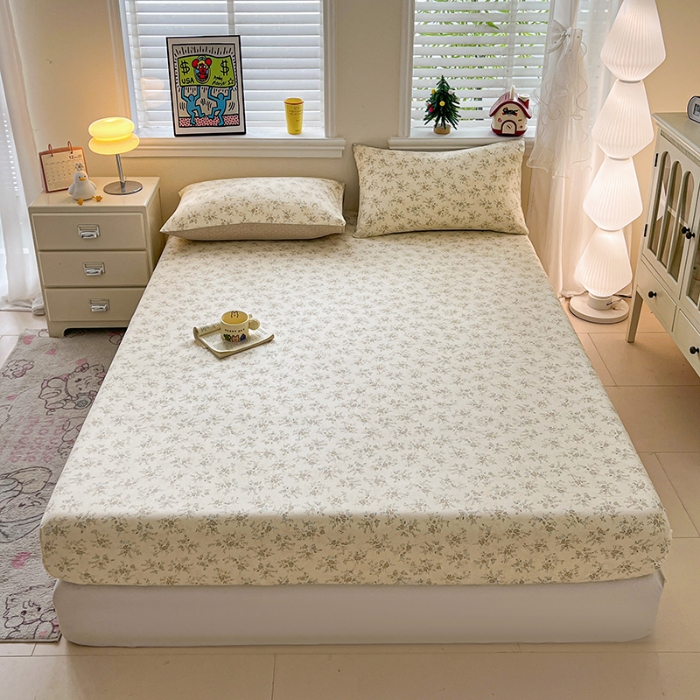 91家纺网 家纺一手货源 找家纺 （总）2026春夏新款全棉印花四件套单品系列-单床笠