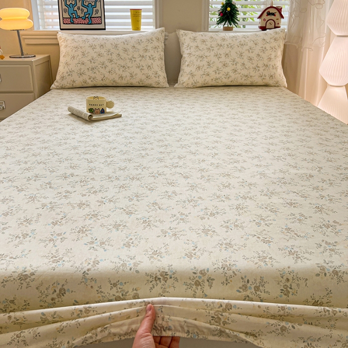 91家纺网 家纺一手货源 找家纺 （总）2026春夏新款全棉印花四件套单品系列-单床笠