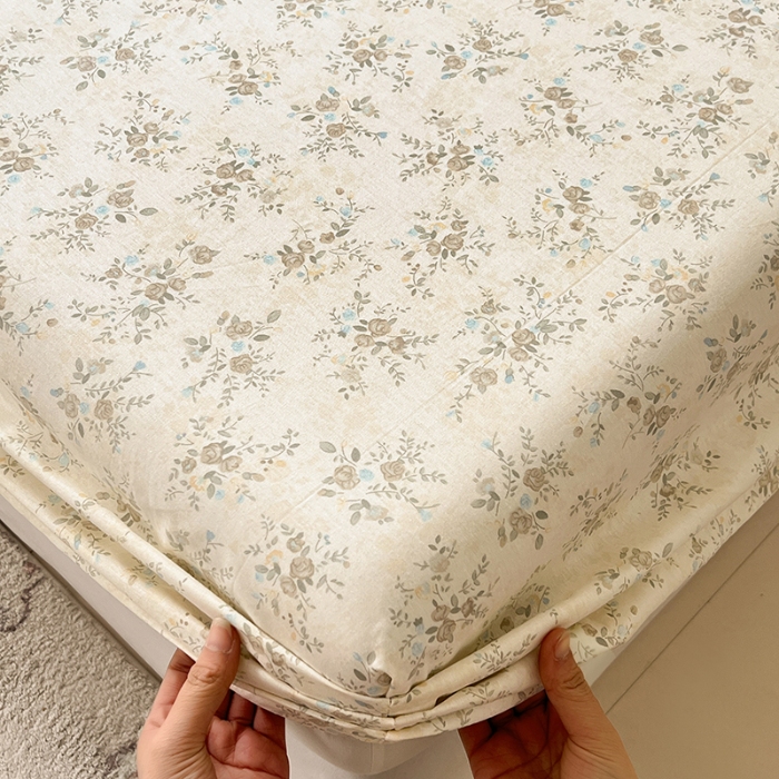 91家纺网 家纺一手货源 找家纺 （总）2026春夏新款全棉印花四件套单品系列-单床笠