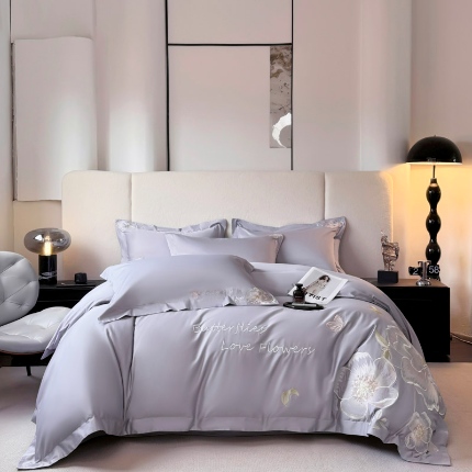（总）2026新款全棉纯棉长绒棉刺绣轻奢四件套系列-罗马