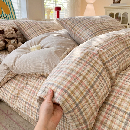 91家纺网 家纺一手货源 找家纺 （总）2026春夏新款小清新印花全棉四件套被套多规格