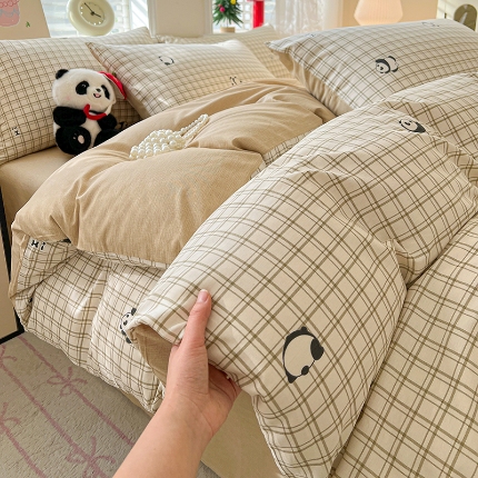 91家纺网 家纺一手货源 找家纺 （总）2026春夏新款小清新印花全棉四件套被套多规格