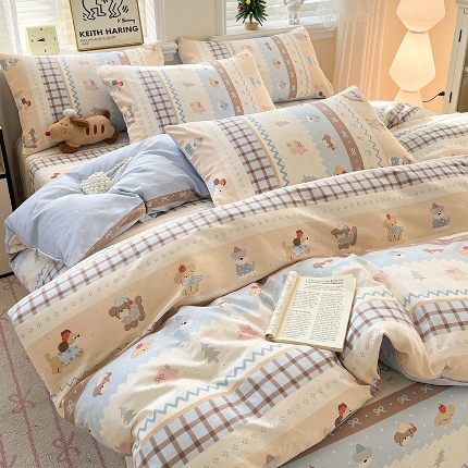 91家纺网 家纺一手货源 找家纺 （总）2026新款全棉印花单品套件--单被套