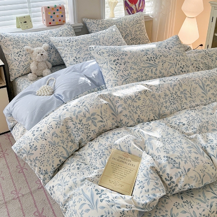 91家纺网 家纺一手货源 找家纺 （总）2026新款全棉印花单品套件--单被套