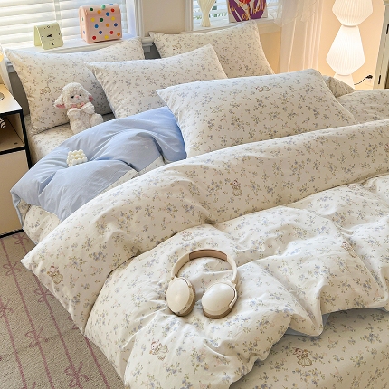 91家纺网 家纺一手货源 找家纺 （总）2026新款全棉印花单品套件--单被套