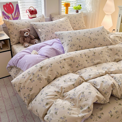 91家纺网 家纺一手货源 找家纺 （总）2026新款全棉印花单品套件--单被套