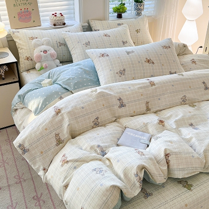 91家纺网 家纺一手货源 找家纺 （总）2026新款全棉印花单品套件--单被套