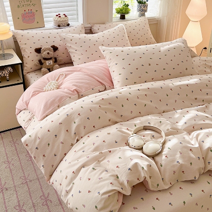 91家纺网 家纺一手货源 找家纺 （总）2026新款全棉印花单品套件--单被套