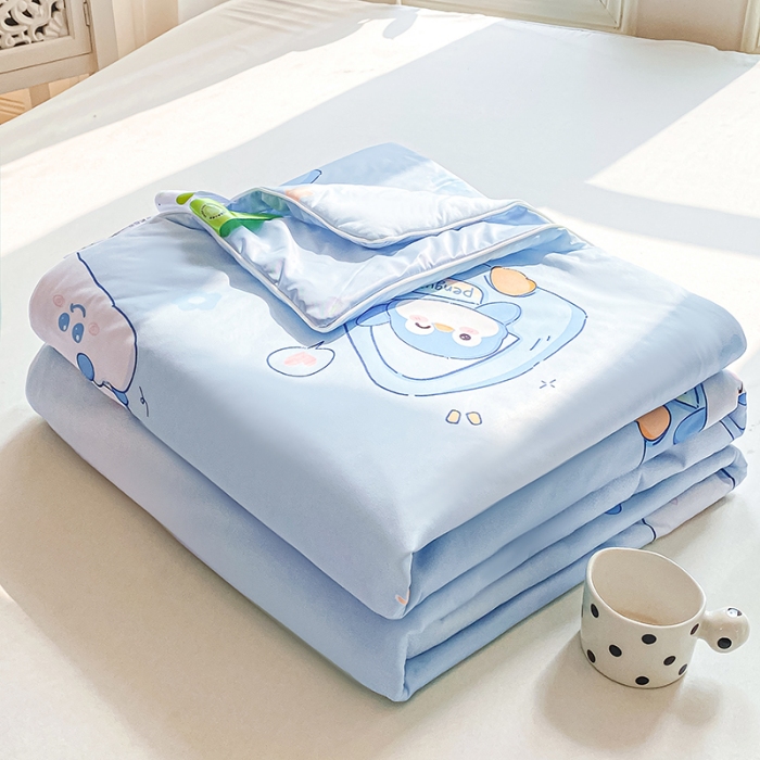 91家纺网 家纺一手货源 找家纺 （总）延遥2026年新款凉感丝夏被大豆纤维填充针织棉空调被学生宿舍夏凉被