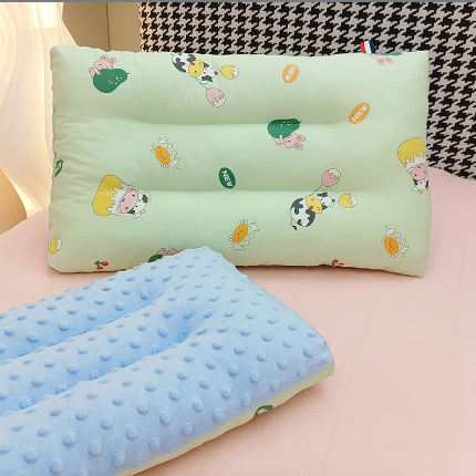 91家纺网 家纺一手货源 找家纺 冬巢2026新款纯棉全棉儿童枕安抚豆豆枕绒学生枕头枕芯