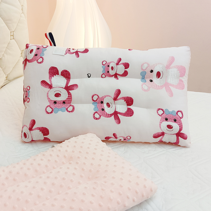 91家纺网 家纺一手货源 找家纺 冬巢2026新款纯棉全棉儿童枕安抚豆豆枕绒学生枕头枕芯