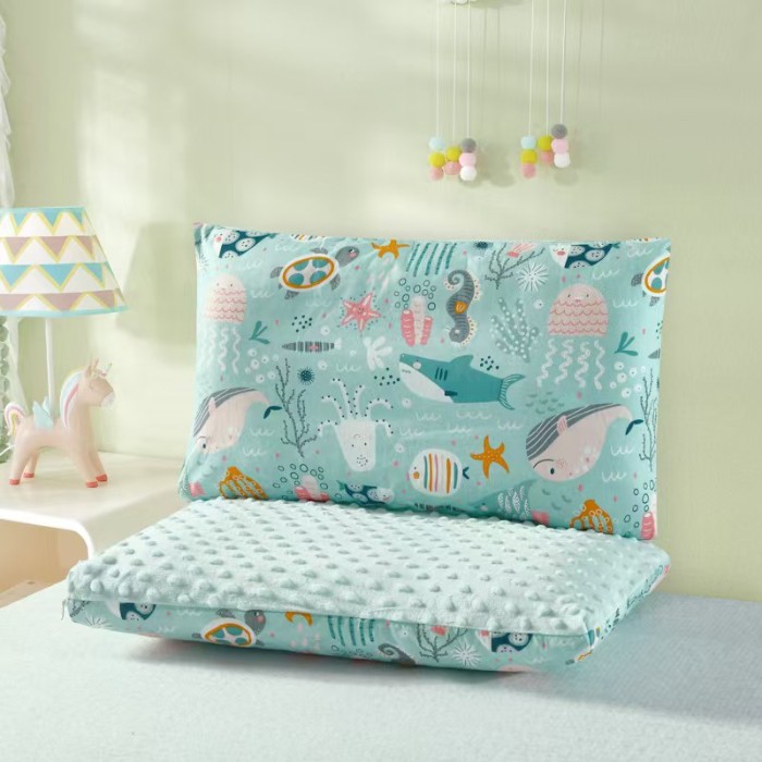 91家纺网 家纺一手货源 找家纺 （总）冬巢 2024新款AB版全棉豆豆绒枕头枕套