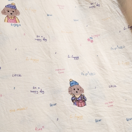 三禾 套件面料化纤面料100克云朵棉印花系列AI图