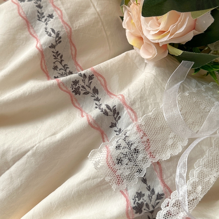 91家纺网 家纺一手货源 找家纺 （总）艾咪-Amy ntmy 2026新款法式复古风全棉纯棉色织提花四件套-繁花