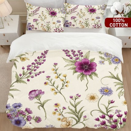 91家纺网 家纺一手货源 找家纺 （总）全棉数码印花被套套件/一件定制pod模式jit跨境单品一件代发shein亚马逊速卖通24小时内发货