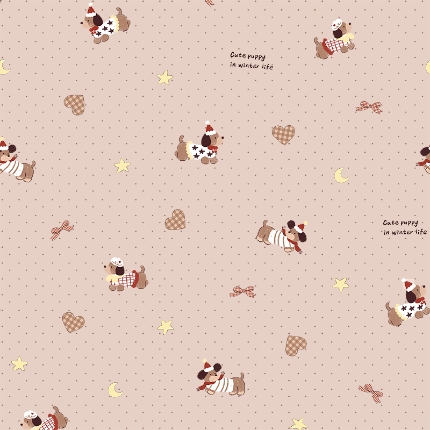 恒隆  化纤面料套件面料仿棉印花AI