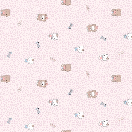 恒隆  新款化纤面料套件面料仿棉印花AI