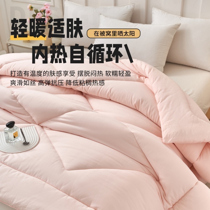 91家纺网 家纺一手货源 找家纺 （总）2026春秋四季空调夏凉被亲肤水洗棉羽丝绒太空被单双人宿舍学生被芯直播跨境批发优惠