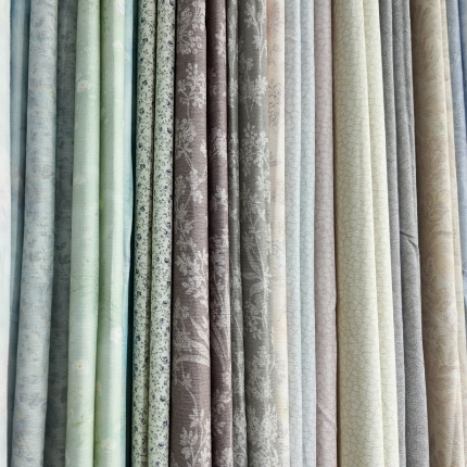 333玉芙蓉    全棉面料套件面料40支棉语纱系列