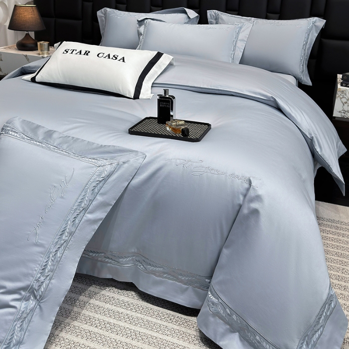 91家纺网 家纺一手货源 找家纺 （总）星蕴家纺 2026新款贡缎长绒棉四件套-路易