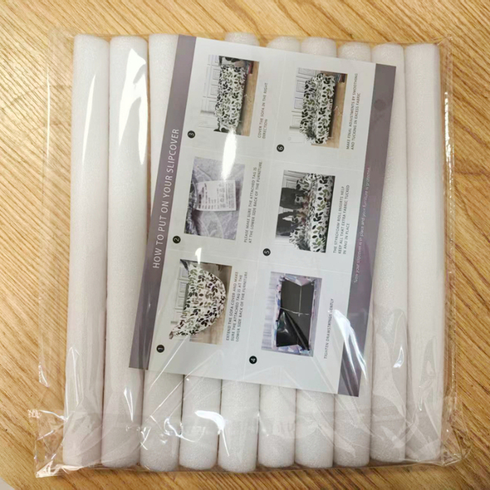 91家纺网 家纺一手货源 找家纺 （总）白色沙发套专用固定条 圆形泡沫条 泡沫棒（按组卖带说明卡）