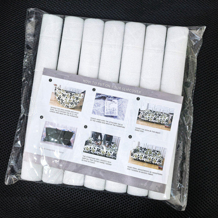 91家纺网 家纺一手货源 找家纺 （总）白色沙发套专用固定条 圆形泡沫条 泡沫棒（按组卖带说明卡）