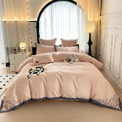 91家纺网 家纺一手货源 找家纺 100S100支全棉皇妃缎四件套长绒棉直播爆款,阿尔卑斯灰,玫瑰之恋豆沙,似水年华灰绿,似水年华银灰