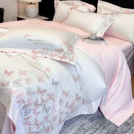 91家纺网 家纺一手货源 找家纺 （总）星蕴家纺 2026新款双股贡缎长绒棉四件套-挚爱