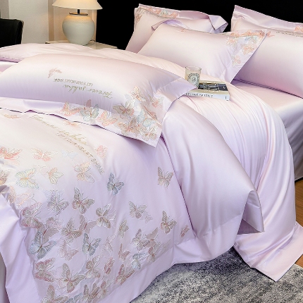 91家纺网 家纺一手货源 找家纺 （总）星蕴家纺 2026新款双股贡缎长绒棉四件套-挚爱