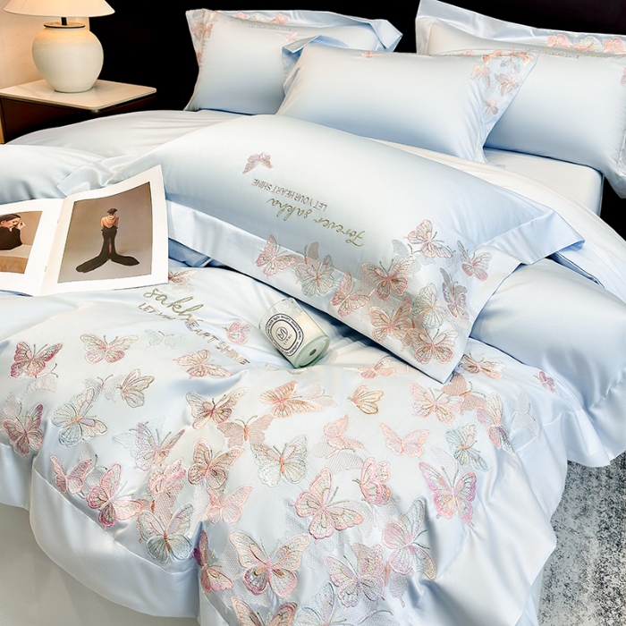 91家纺网 家纺一手货源 找家纺 （总）星蕴家纺 2026新款双股贡缎长绒棉四件套-挚爱