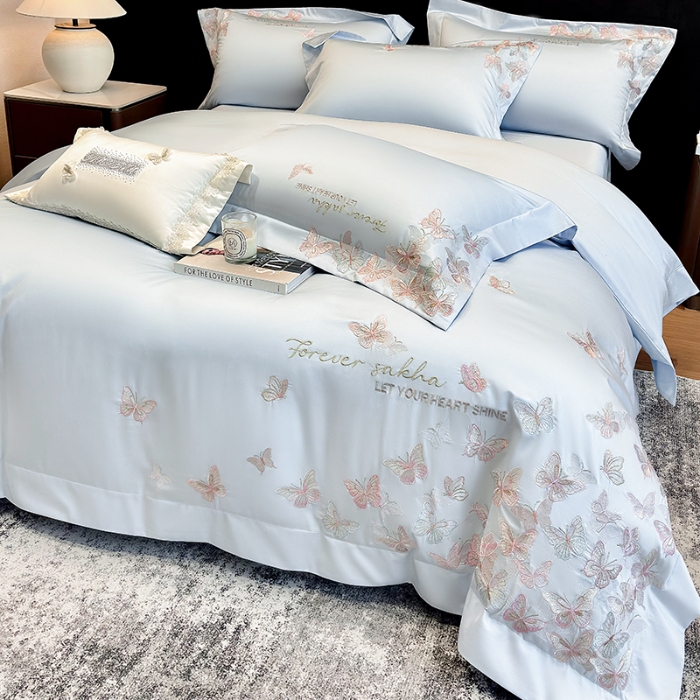 91家纺网 家纺一手货源 找家纺 （总）星蕴家纺 2026新款双股贡缎长绒棉四件套-挚爱