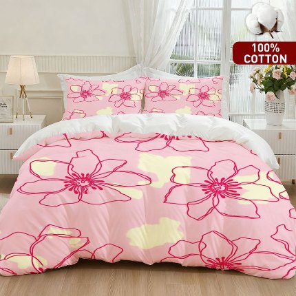 91家纺网 家纺一手货源 找家纺 全棉数码印花被套套件/一件定制pod模式jit跨境单品一件代发shein亚马逊速卖通24小时内发货