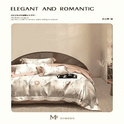 91家纺网 家纺一手货源 找家纺 （总）2025新款百分百全棉13372四件套