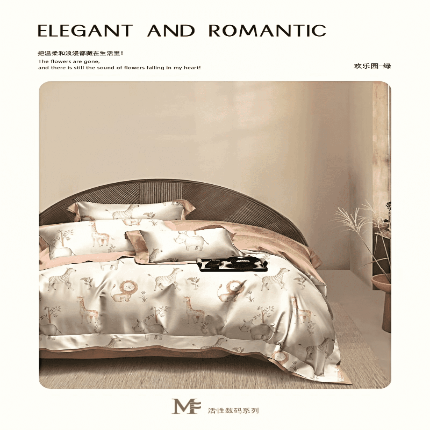 91家纺网 家纺一手货源 找家纺 （总）2025新款百分百全棉13372四件套