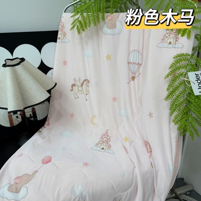 91家纺网 家纺一手货源 找家纺 （总）凉感冰丝夏凉被 小冰皮夏被凉感丝家用空调薄被子可机洗单双人夏被